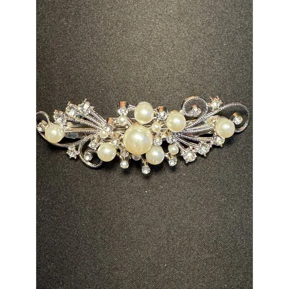 Lot of 4 Hair Clip, Flower Clip, Hair Comp and Small Tiara Comb